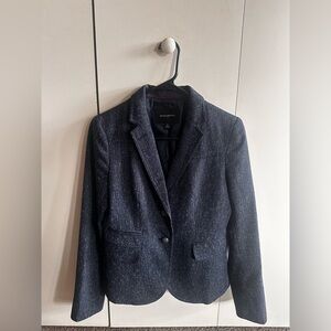 Banana Republic Women's Dark Blue Textured Blazer